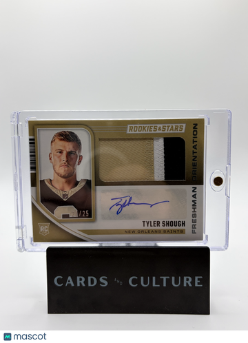 2025 Panini Rookies & Stars Freshman Orientation Tyler Shough #FO-TSH /25 Patch RC