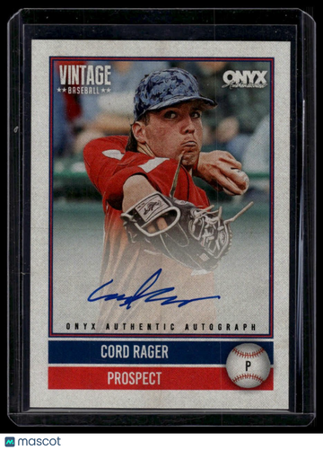 2026 Onyx Vintage Baseball Cord Rager #VA-CORA Autographs AU SN880