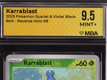 2025 Pokemon Scarlet & Violet Black Bolt Karrablast Reverse Holo MBA 9.5 #9