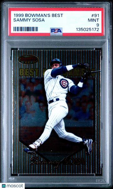 1999 Bowman's Best Sammy Sosa #91 PSA 9
