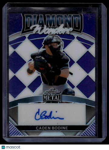 2024 Leaf Metal Caden Bodine #DW-CB1 Diamond Wonders Prismatic Purple SN AU