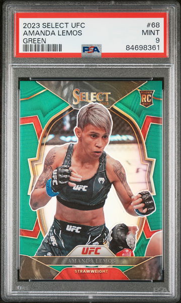2023 Panini Select Green Amanda Lemos #68 RC /5 PSA 9