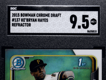 2015 Chrome Draft Ke'bryan Hayes #137 Refractor SGC 9.5