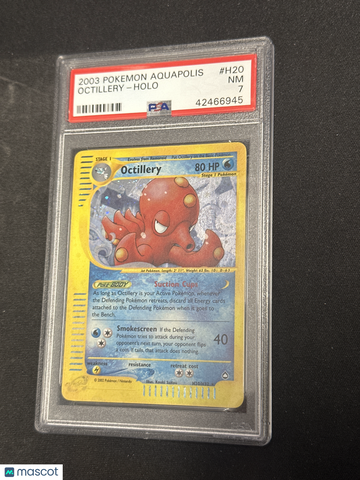 2003 Pokemon Aquapolis Octillery Holo PSA 7 #H20