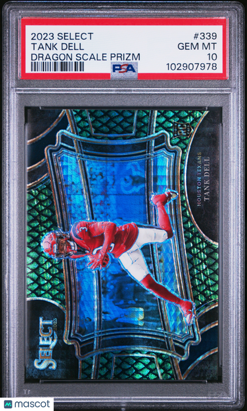2023 Panini Select Tank Dell #339 Dragon Scale Prizm PSA 10