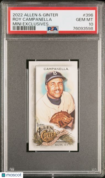 2022 Topps Allen & Ginter Roy Campanella #396 Mini Exclusives PSA 10