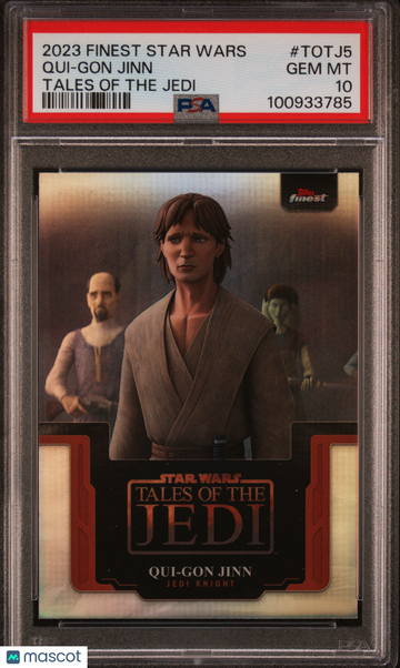 2023 Topps Finest Star Wars Tales Of The Jedi Qui-Gon Jinn #TOTJ5 PSA 10