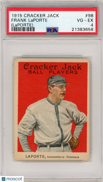 1915 Cracker Jack Frank Laporte #98 (Laporte) PSA 4