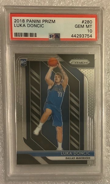 2018 Prizm Luka Doncic Rookie Rc #280 Psa 10 Gem Mint Dallas 