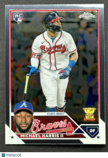 2023 TOPPS CHROME RC MICHAEL HARRIS II #79 BASEBALL Rookie Atlanta Braves RC