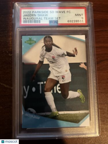 2022 Parkside NWSL Jaedyn Shaw #NNO Parallel/Variety PSA 9
