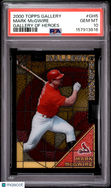 2000 Topps Gallery Gallery Of Heroes Mark Mcgwire #GH5 PSA 10