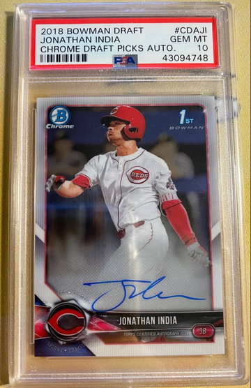 Jonathan India Bowman Chrome PSA 10