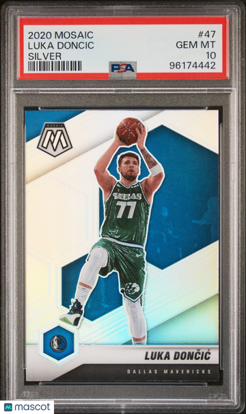 2020 Panini Mosaic Luka Doncic #47 Silver PSA 10