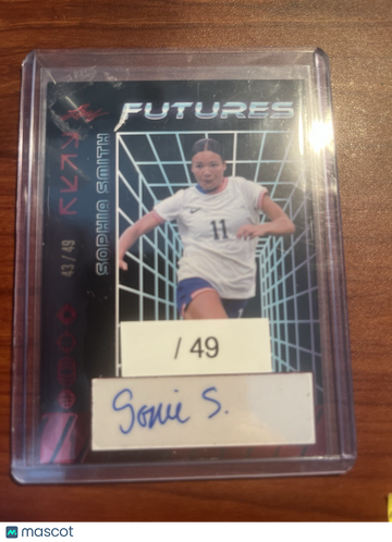 2024 Leaf Sophia Smith #49 Red Autographs