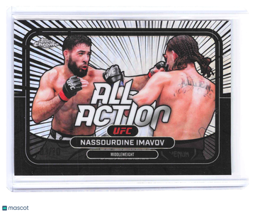 2026 Topps Chrome UFC All Action Nassourdine Imavov #AA-9 Black /10