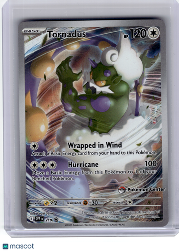 Scarlet & Violet Promo Tornadus Holo Black Star Promo (Pokemon Center) #210