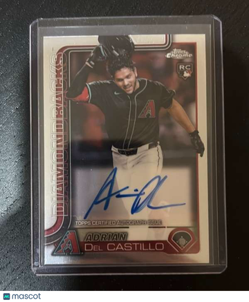 2025 Topps Chrome - Rookie Autographs Adrian Del Castillo #RA-AD