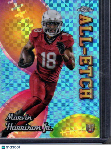 2024 Topps Chrome Marvin Harrison Jr. #CAE-MH Chrome All-Etch X-Fractor