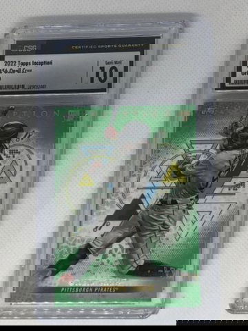 2022 Topps Inception Oneil Cruz #56 Green Parallel CSG 10 GEM MINT