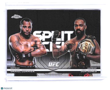 2026 Topps Chrome UFC Split Decision Daniel Cormier Jon Jones #SD-2 Black /10
