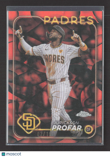 2024 Topps Chrome Update Jurickson Profar #USC180 Orange Lava Lamp Refractor 02/15