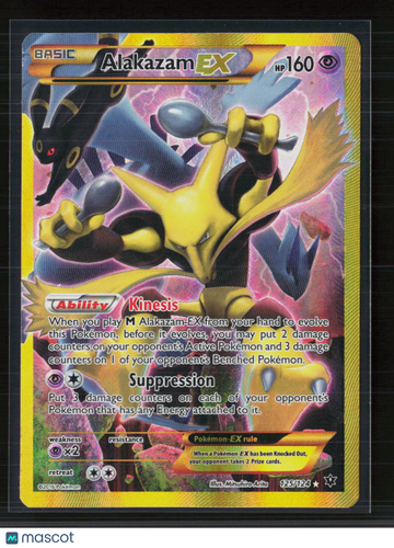 2016 Fates Collide Alakazam EX Holo Secret Rare SR FA #125/124