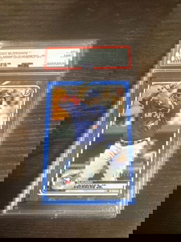 2020 BOWMAN CHROME VLADIMIR GUERRERO JR BLUE 100/150 PSA 9 POP 1!!!!