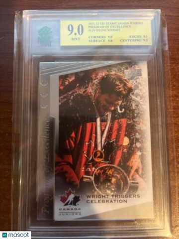 2021 Upper Deck Team Canada Juniors Shane Wright #139 Exclusive MNT 9
