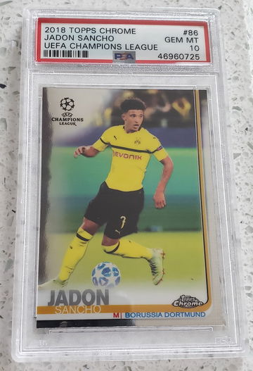2018 Topps Chrome Jadon Sancho Rookie RC PSA 10