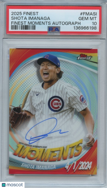 2025 Topps Finest Shota Imanaga #FMA-SI [Base] Insert PSA 10