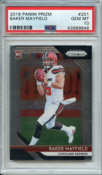 Baker Mayfield Prizm PSA 10