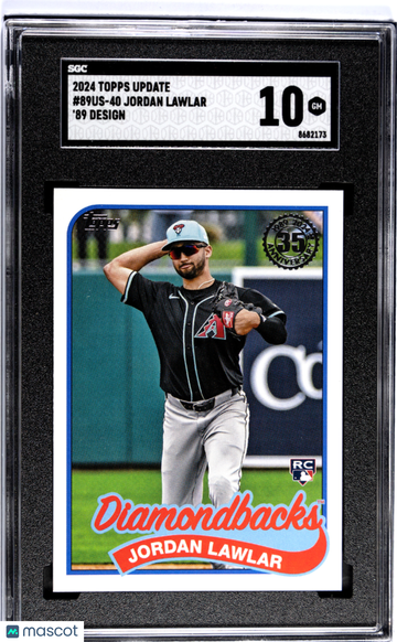 2024 Topps Update Jordan Lawlar #89US-40 '89 Design SGC 10