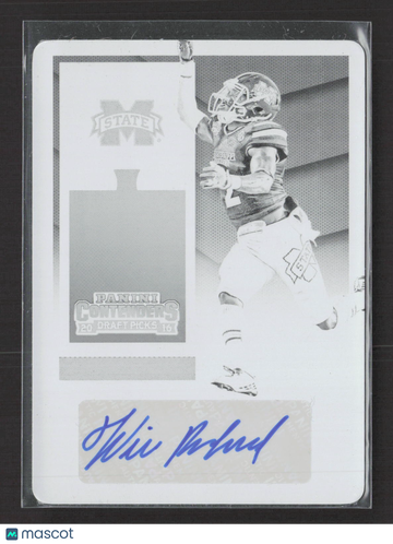2016 Panini Contenders Draft Picks Will Redmond #215 Black Printing Plate /1 Printing Plate