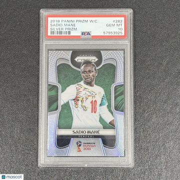 2018 Panini Prizm World Cup Sadio Mane #282 Silver PSA 10