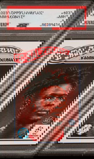 2023 Topps UEFA Living Set Karim Konate #623 Salzburg RC Rookie PSA 9