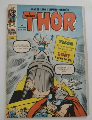 1967 Editora Brasil-America Album Gigante #2 1st Loki (Journey into Mystery in Portuguese #87)