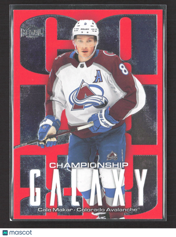 2026 SkyBox Metal Universe Championship Galaxy Cale Makar #CG-5 Red /99
