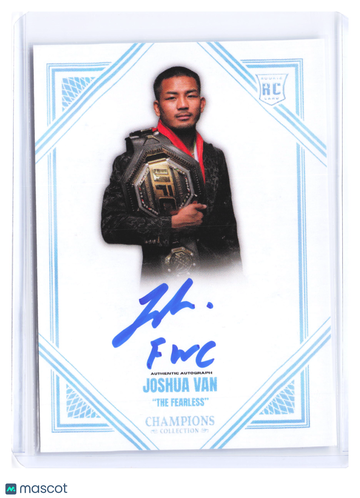2026 Champions Collection UFC Joshua Van JV-A RC Auto Autographed Card