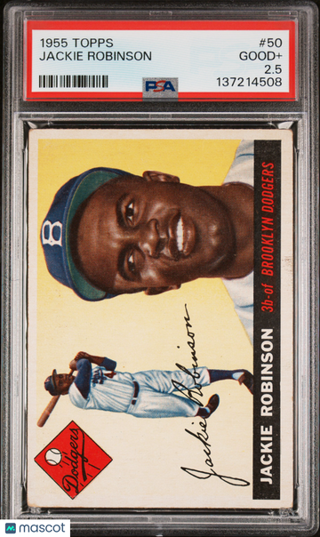 1955 Topps Jackie Robinson #50 PSA 2.5