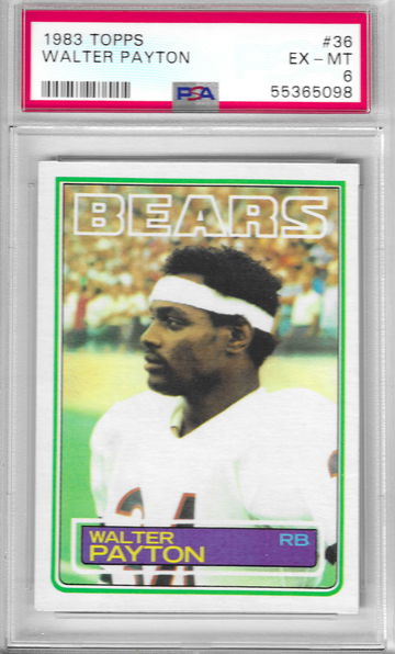 1983 Topps Walter Payton PSA 6