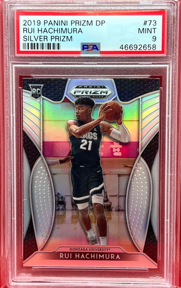 2019 Panini Prizm Draft Picks Rui Hachimura #73 Silver Prizm PSA 9