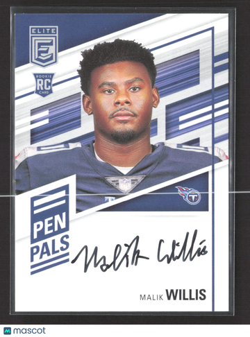 2022 Panini Donruss Elite Pen Pals Malik Willis #PP-MW RC