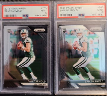 X2 2018 Sam Darnold prizm psa 9