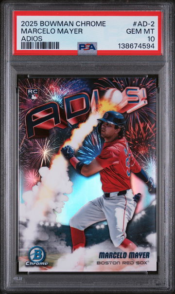 2025 Bowman Chrome Adios Marcelo Mayer #AD-2 PSA 10
