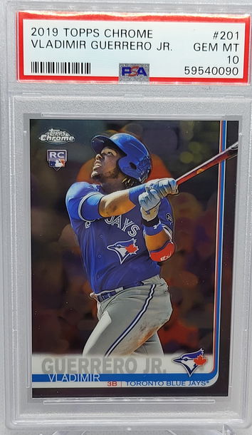 2019 Topps Chrome #201 Vladimir Guerrero Jr  RC PSA 10 Gem Mint