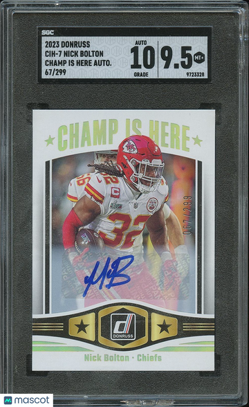 2023 Nick Bolton SGC 9.5 Donruss