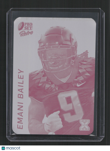 2024 Pro Set EMANI BAILEY #RB-112 /1 PLATEMAGENTA PLATE SN,RC,SSP,/1
