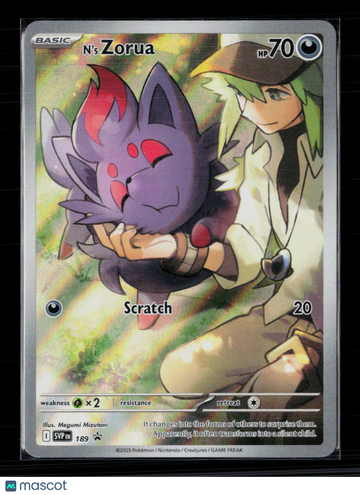 2025 Scarlet & Violet Promo N'S Zorua Holo Black Star Promo #SVP EN 189
