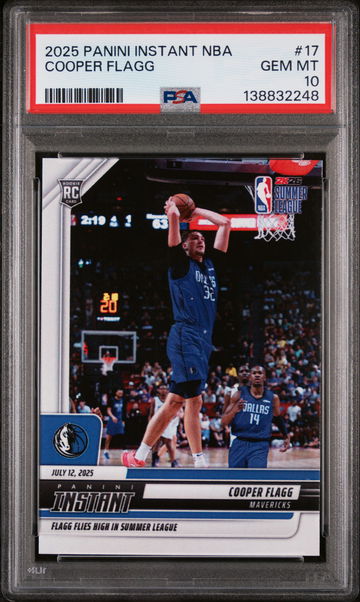 2025 Panini Instant NBA Cooper Flagg #17 /5310 PSA 10